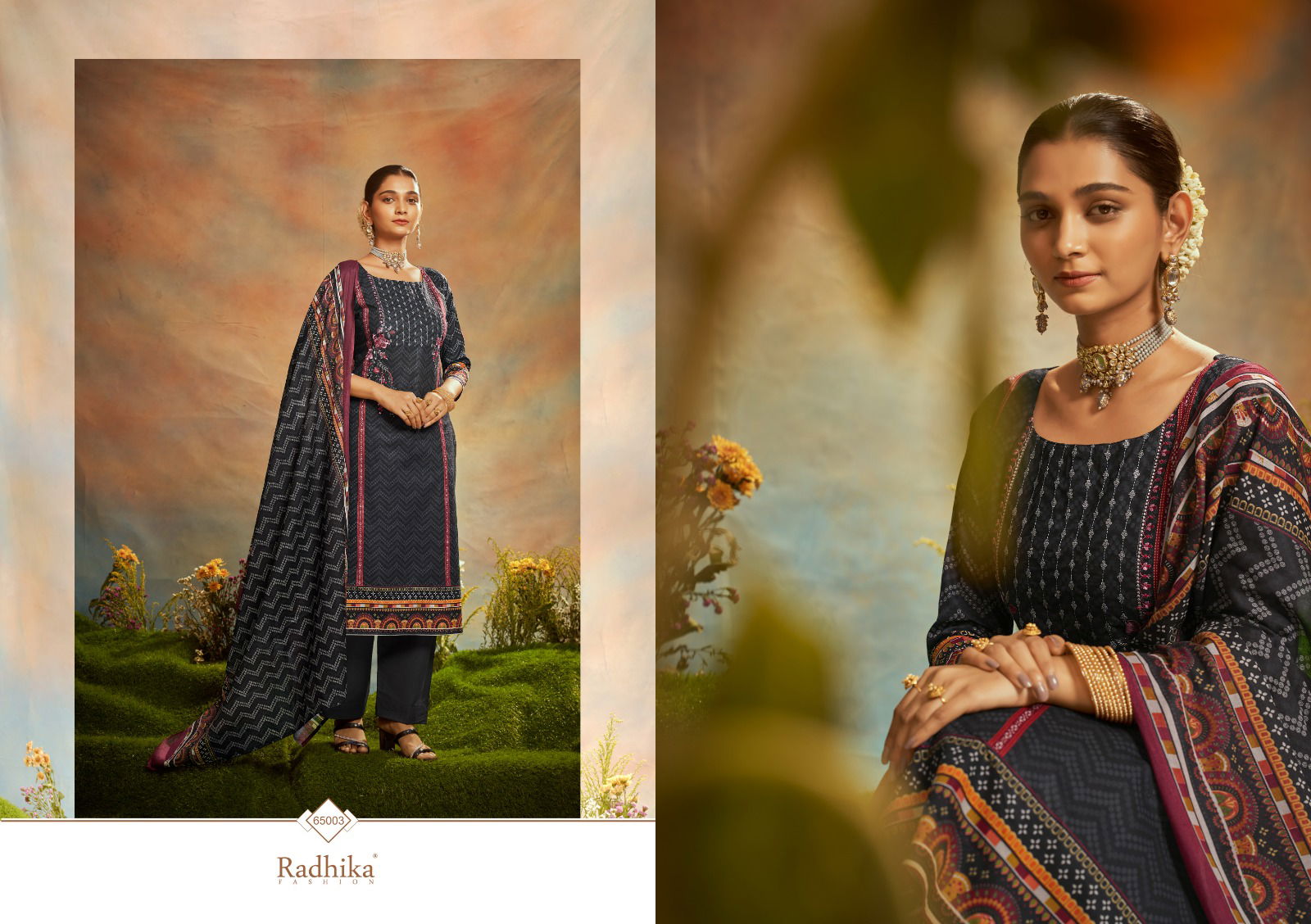 Azara Mussaret Vol 23 By Radhika Cotton Dress Material Catalog
